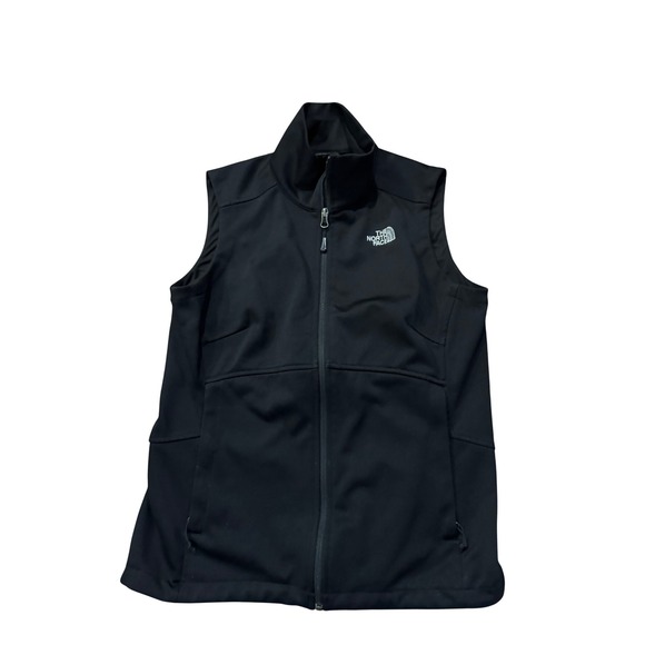 The North Face Vest Womens Medium Black Sleeveless Full Zip Softshell Outdoor - Picture 1 of 3